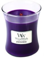 WoodWick Spiced Blackberry lumânare parfumată cu fitil de lemn 275 g