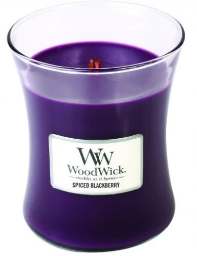 WoodWick Spiced Blackberry lumânare parfumată cu fitil de lemn 275 g