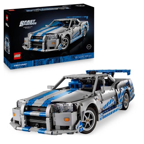 LEGO® Technic 42210 Mașina Nissan Skyline GT-R (R34) din Mai furios, mai iute