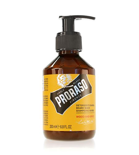 PRORASO Wood And Spice șampon pentru barbă pentru bărbati 200 ml