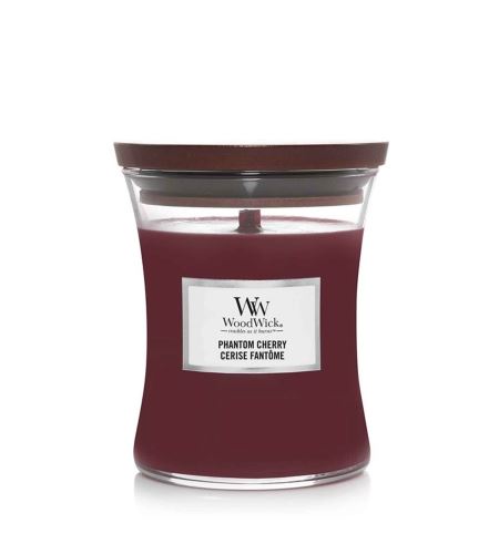 Woodwick Phantom Cherry lumânare parfumată cu fitil de lemn 275 g