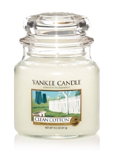 Yankee Candle Clean Cotton lumânări parfumate 411 g