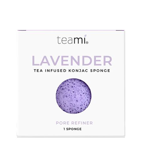 Teami Lavender Tea Infused Konjac Sponge burete de spălat pentru față