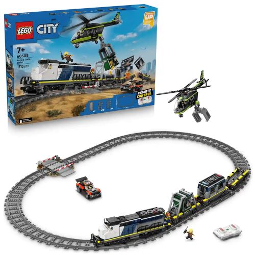 LEGO® City 60508 Jaf în trenul poliției