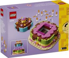 LEGO® Tort pentru petrecerea de zi de naștere cu decorațiuni, Set cadou distractiv, Decorațiune pentru masă 40815 (2)