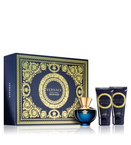 Versace Dylan Blue Pour Femme set cadou pentru femei apă de parfum 50 ml + lotiune de corp 50 ml + gel de dus 50 ml