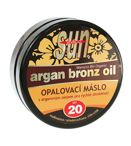 Vivaco SUN Argan Bronz Oil unt de bronzat cu ulei de argan bio SPF 20 200 ml