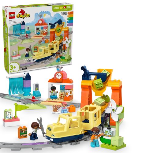 LEGO® DUPLO® 10428 Tren comunitar mare și interactiv