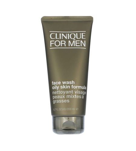 Clinique For Men™ Oil Control Face Wash gel de curățare pentru ten normal până la gras pentru bărbati 200 ml