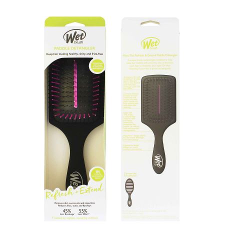 Wet Brush Refresh + Extend Paddle Detangler perie de păr Black