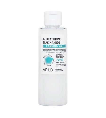 APLB Glutathione Niacinamide Cleansing Water apă micelară hidratantă și iluminatoare 160 ml