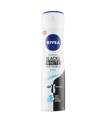 Nivea Invisible Black & White Pure spray antiperspirant 150 ml