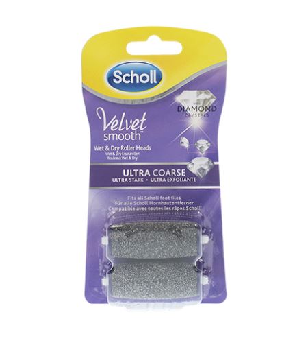 Scholl Velvet Smooth cap de rezervă cu cristale de diamant ultra dure 2 buc