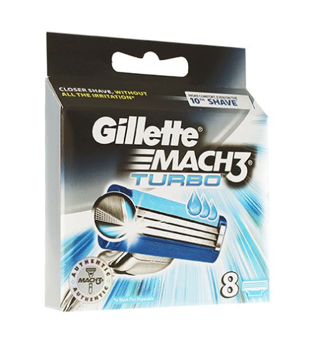 Gillette Mach3 Turbo lame de rezervă pentru bărbati