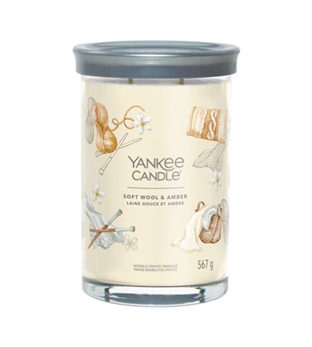 Yankee Candle Soft Wool & Amber signature tumbler mare 567 g