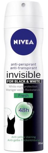 Nivea Invisible Black & White Fresh deodorant spray 150 ml