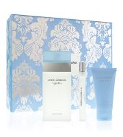 Dolce &amp; Gabbana Light Blue set cadou pentru femei apă de toaletă 100 ml + crema de ingrijire a corpului 50 ml + apă de toaletă 10 ml