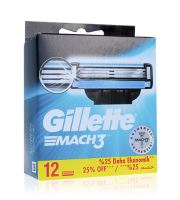 Gillette Mach3  lame de rezervă 12 ks Pentru bărbati