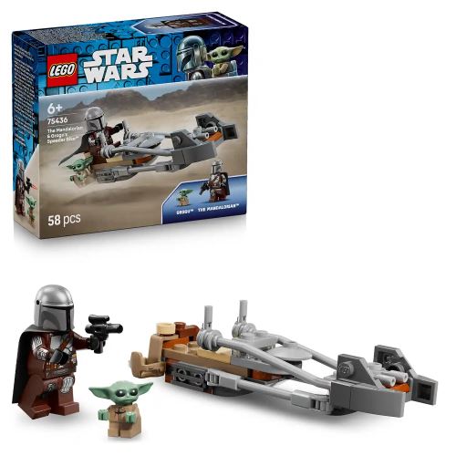 LEGO® Star Wars™ 75436 Motocicleta rapidă a lui Mandalorian și Grogu