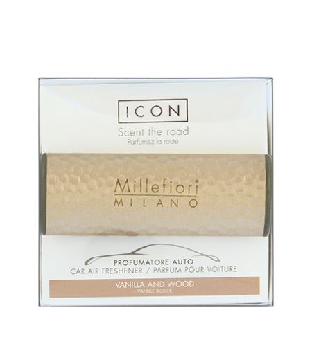 Millefiori Icon Metal Vanilla & Wood parfum în mașină