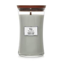 WoodWick Lavender &amp; Cedar lumânare parfumată cu fitil de lemn 609,5 g