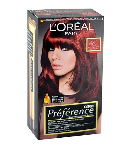 L'Oréal Paris Préférence Féria Hair Colour 1ks W P37 Pure Plum