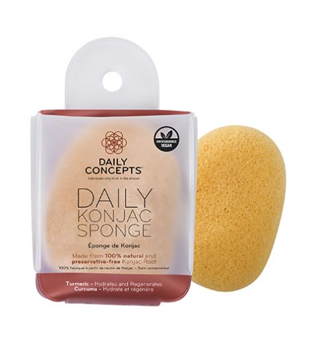 Daily Concepts Tumeric Daily Konjac Sponge burete de curățare a feței
