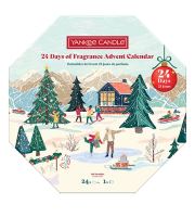Calendar de Advent Yankee Candle cu 24 de zile de parfum 2025, coroană de aur