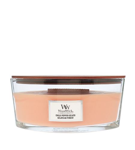 WoodWick Chilli Pepper Gelato lumânare parfumată cu fitil de lemn 453,6 g