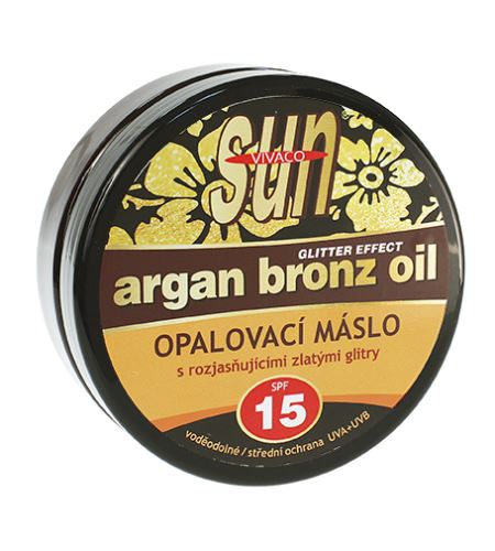 Vivaco SUN Argan Bronz Oil unt de plajă cu ulei orga de argan SPF 15 200 ml