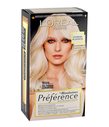L'Oréal Paris Préférence les Blondissimes Hair Colour vopsea de par 1 buc Extreme Platinum