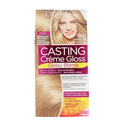 L'Oréal Paris Casting Creme Gloss Glossy Blonds 1ks W 801 Silky Blonde