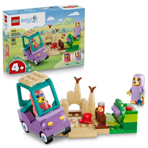 Jucărie de construcție LEGO® Bluey Bingo și Blue se joacă de-a bunicuțele 11216