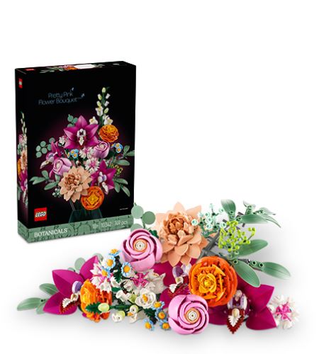 LEGO® Botanicals 10342 Frumos buchet de flori roz