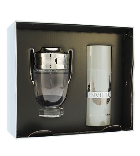 Paco Rabanne Invictus set cadou pentru bărbati apă de toaletă 100 ml + deospray 150 ml