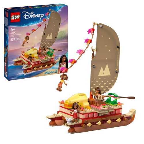 LEGO® │ Disney 43270 Canoea de aventură a Moanei