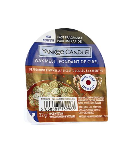Yankee Candle Peppermint Pinwheels ceara parfumata 22 g