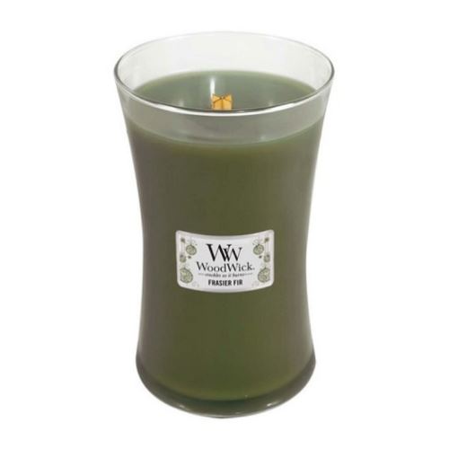 WoodWick Frasier Fir lumânare parfumată cu fitil de lemn 609,5 g