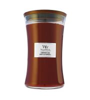 WoodWick Cinnamon Chai lumânare parfumată cu fitil de lemn 609,5 g