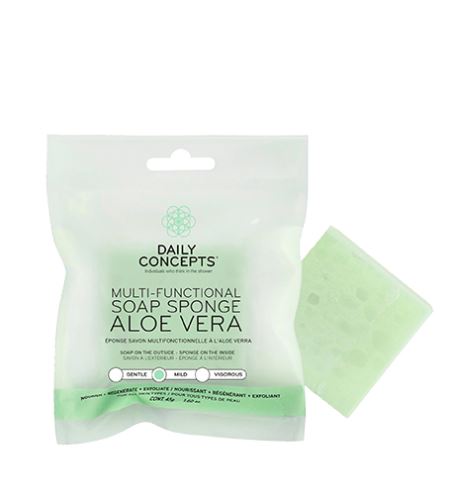 Daily Concepts Aloe Vera Multi-Functional Soap Sponge burete multifuncțional de săpun 45 g