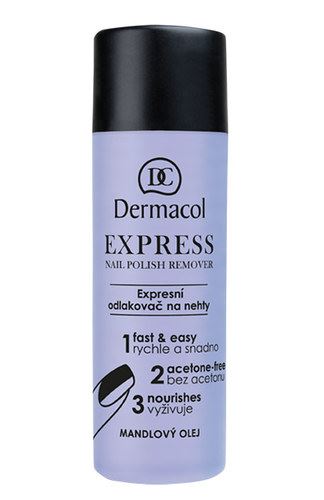 Dermacol Express Nail Polish Remover acetona pentru femei 120 ml