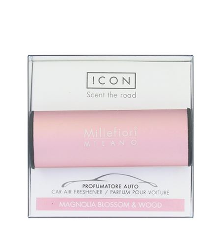 Millefiori Icon Classic Magnolia Blossom & Wood parfum pentru mașină růžová