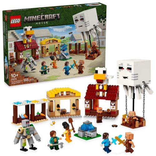 LEGO® Minecraft®  21273 Atacul baloanelor Ghast asupra satului