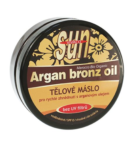 Vivaco SUN Argan Bronz Oil unt de protecție solară cu ulei de argan orga fără filtre UV 200 ml