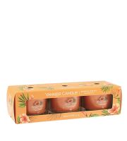 Yankee Candle Tropical Breeze lumânare votivă în sticlă 3 x 37 g