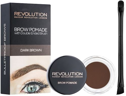 Makeup Revolution Brow Pomade With Double Ended Brush pomadă pentru sprâncene 2,5 g