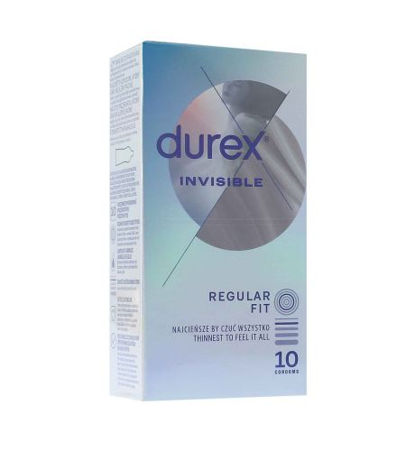 Durex Invisible Regular Fit prezervative 10 buc