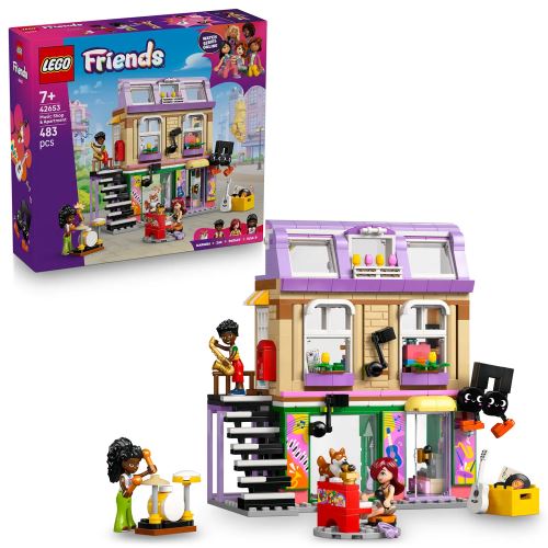 LEGO® Friends 42653 Magazin de muzică și apartament