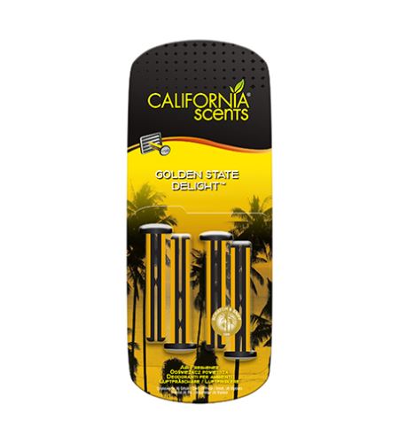 California Scents Vent Stick Golden State Delight parfum în mașină 4 buc