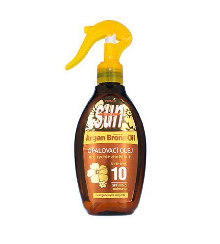 Vivaco SUN Argan Oil ulei de bronzat cu ulei de argan SPF 10 200 ml